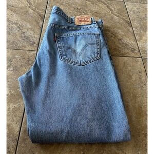 Levi's 559 Mens 40x32 Relaxed Fit Straight Leg Jeans  Blue Denim Pants